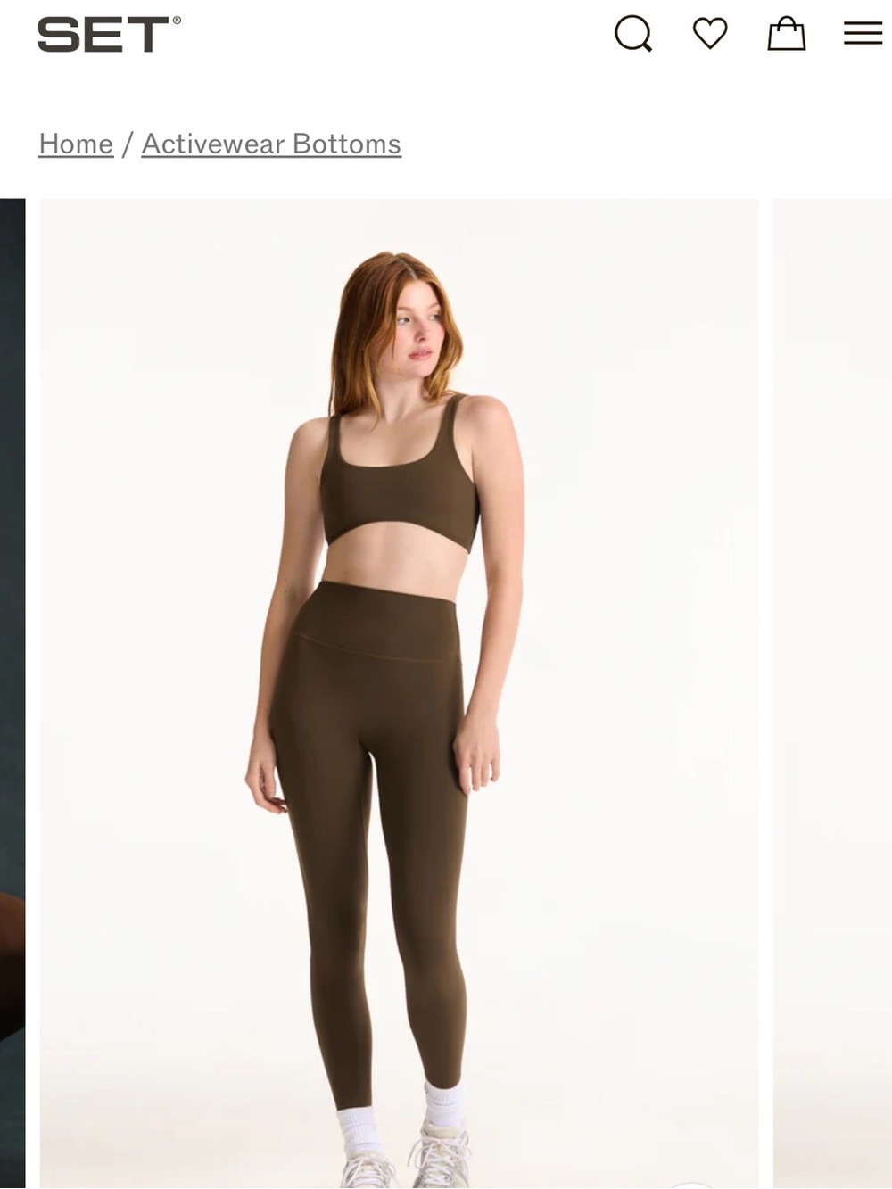 BNWT SET Active Brown High-Waist Leggings